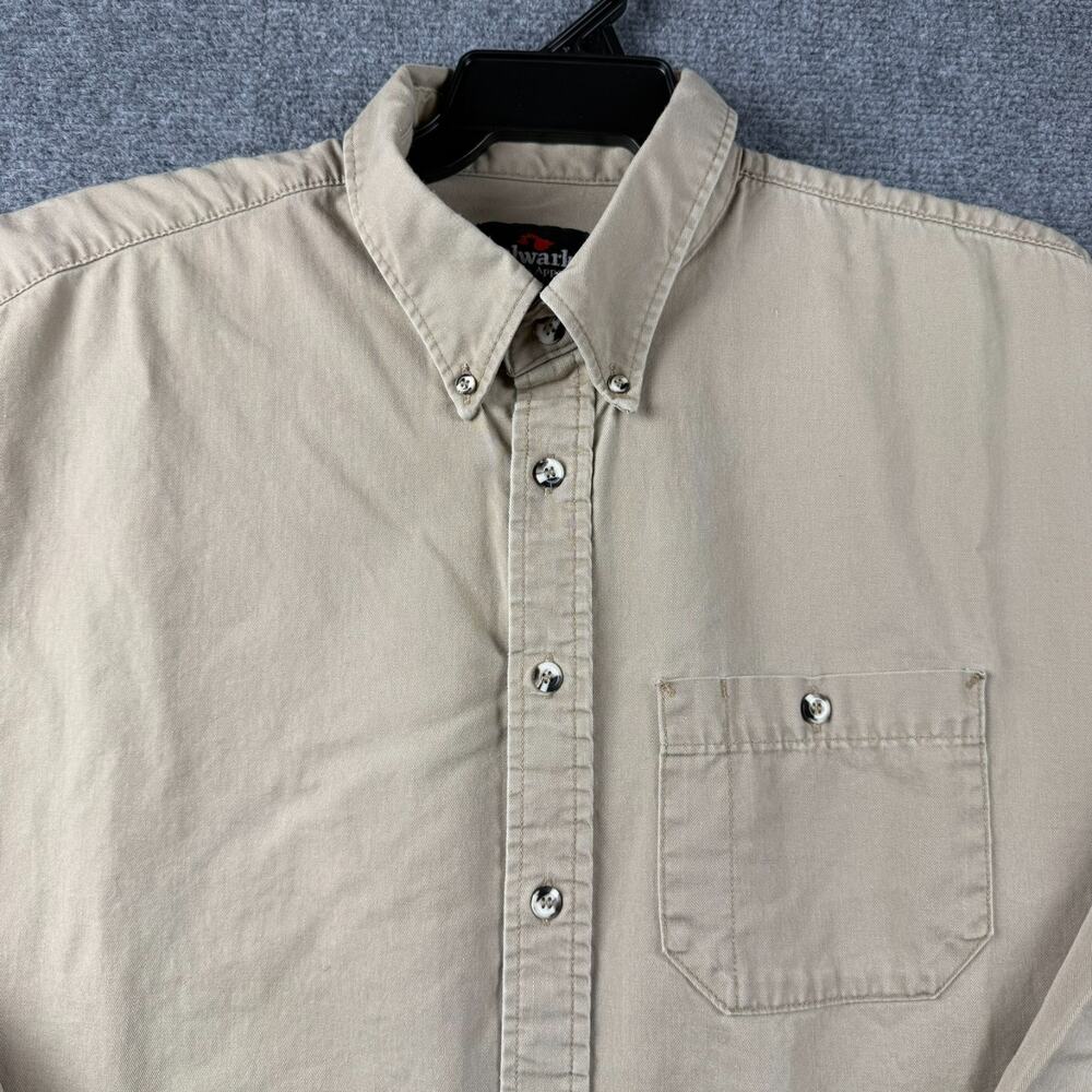 Work Shirt FR Flame Reisistant Bulwark Excel Men's XXL-LN Tan Khaki